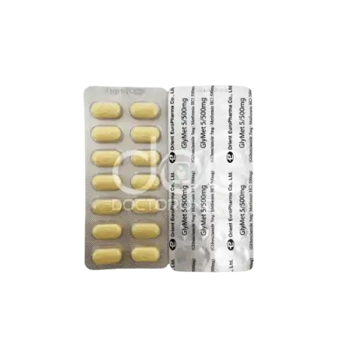 Glymet (Glibenclamide + Metformin) 5/500mg Tablet 56s (Box)