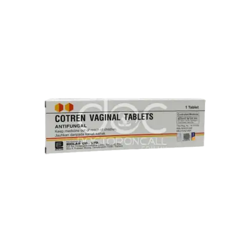 Cotren (Clotrimazole) 500mg Vaginal Tablet 1s