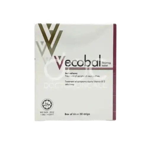 Vecobal Vitamin B12 500mcg Tablet 6s (Strip)