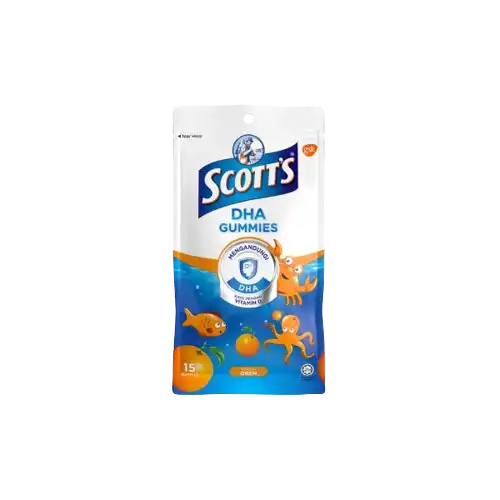 Scott's DHA Gummies Zipper Pack 15s Strawberry