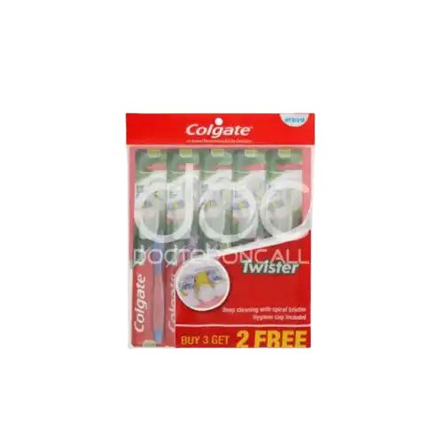 Colgate Twister (Medium) Toothbrush B2F1 (3's)