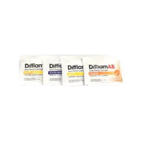 Difflam AB Sore Throat Lozenges 6s Lemon
