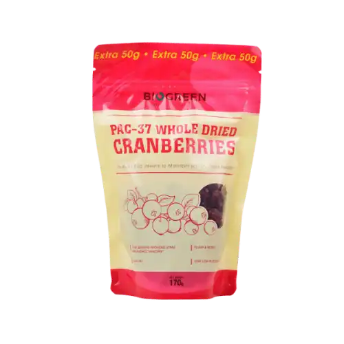 Biogreen Whole Dried Cranberries 170g