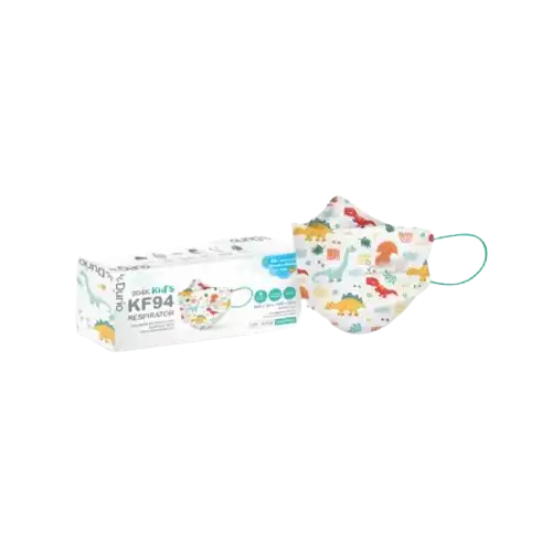 Durio 904 Kids KF94 Respirator 10s/box Dinosaur