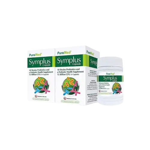 Puremed Symplus Prebiotic + Probiotic Capsule 45s x2