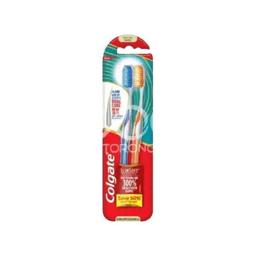 Colgate SlimSoft Advanced Toothbrush 2s