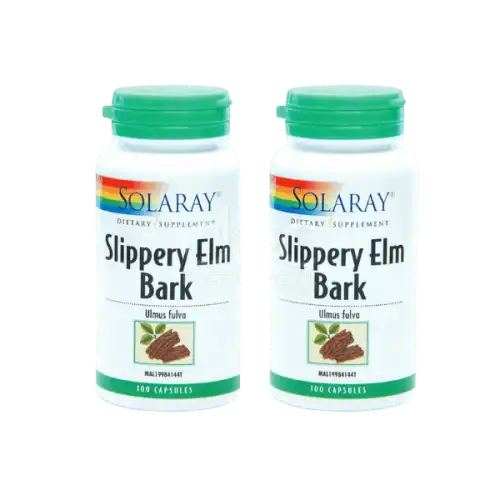 Solaray Slippery Elm Bark Capsule 100s x2