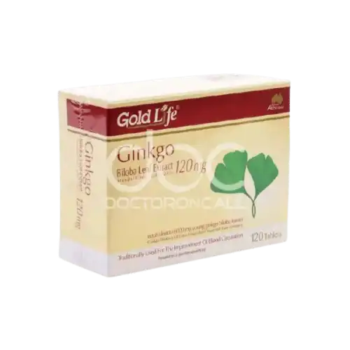 Goldlife Ginkgo Biloba Extract 120mg Tablet 120s