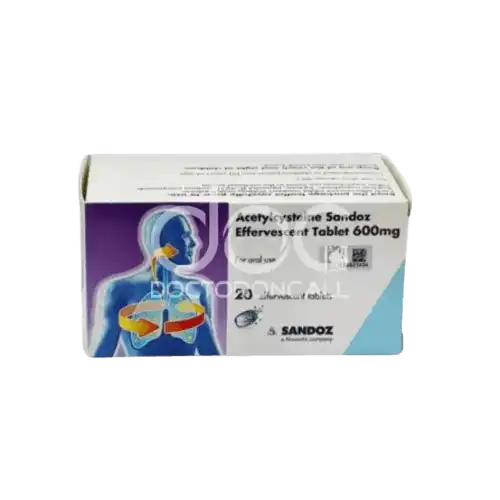 Sandoz Acetylcysteine 600mg Tablet 2s (Strip)
