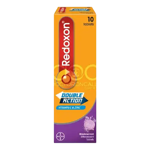 Redoxon Double Action Vitamin C+Zinc Effervescent (Blackcurrant) Tablet 10s