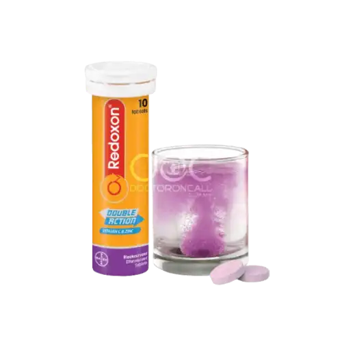 Redoxon Double Action Vitamin C+Zinc Effervescent (Blackcurrant) Tablet 10s
