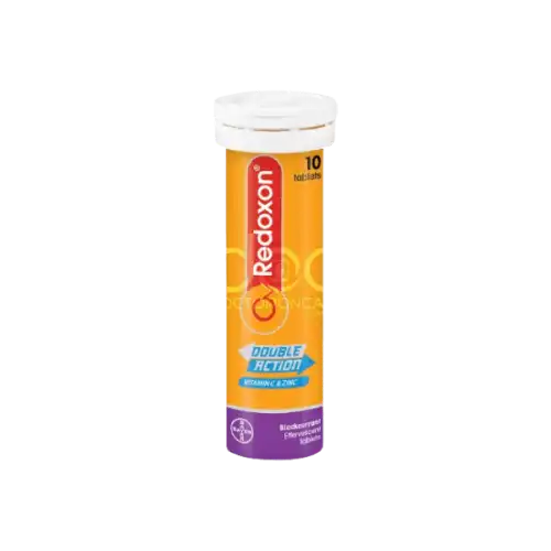 Redoxon Double Action Vitamin C+Zinc Effervescent (Blackcurrant) Tablet 10s