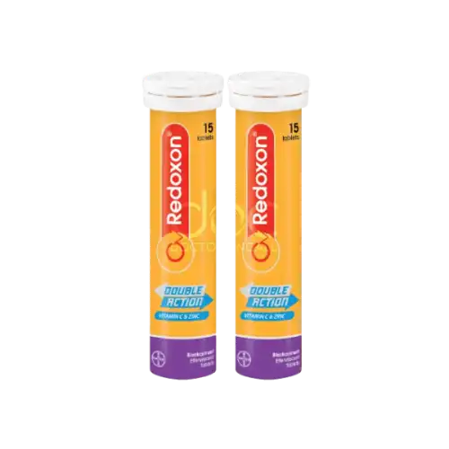 Redoxon Double Action Vitamin C+Zinc Effervescent (Blackcurrant) Tablet 10s