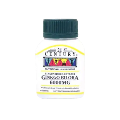 21st Century Ginkgo Biloba 6000mg Capsule 30s