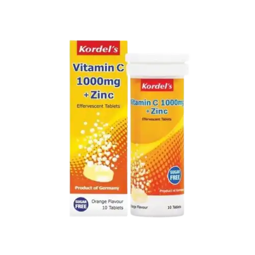 Kordel's Vitamin C 1000mg + Zinc Effervescent Tablet (10s x3) Passion Fruit