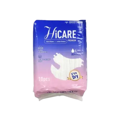 Hicare Adult Brief Diapers Xtra Dry 10s M