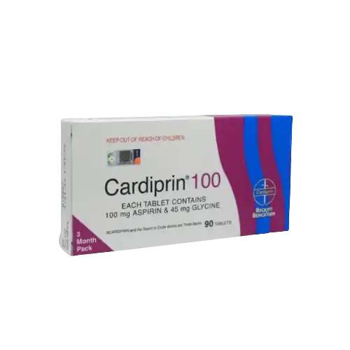 Cardiprin (Aspirin/Acetylsalicylic Acid + Glycine) 100 Tablet 90s