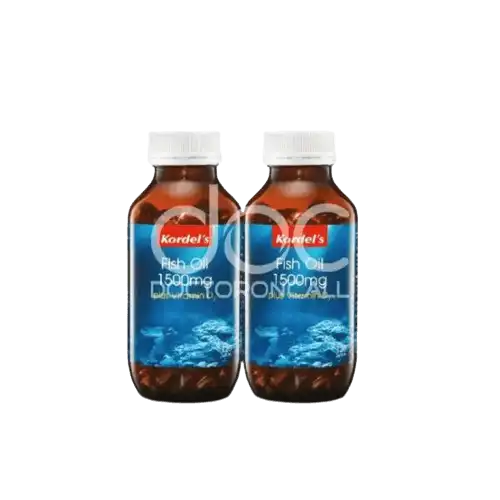 Kordel's Fish Oil 1500mg + Vitamin D3 Capsule 120s x2
