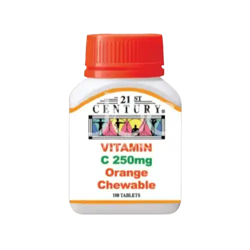 21st Century Vitamin C 250mg - Orange Chewable Tablet 100s