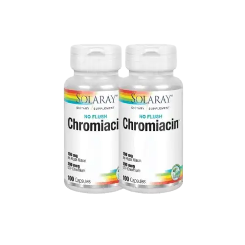 Solaray Chromiacin (No Flush) Capsule 100s x2