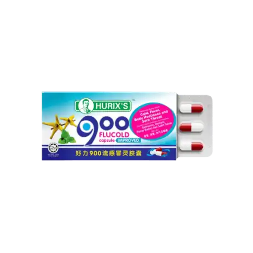 Hurixs 900 Flucold Capsule (Improved) 9s