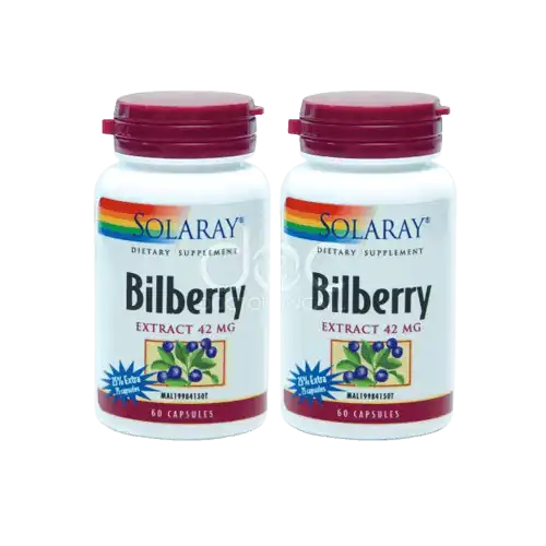 Solaray Bilberry Extract Capsule 75s x2