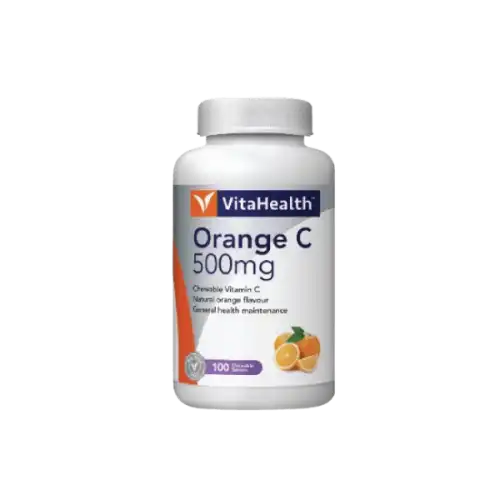 VitaHealth Vitamin C 500mg Orange Chewable Tablet 100s