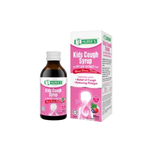 Hurixs Kids Cough Syrup with Ivy Leaf Extract Plus 60ml