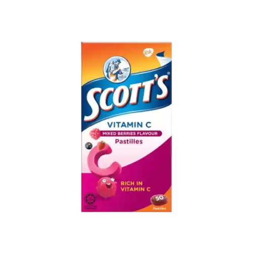 Scott's Vitamin C Pastille 2x50s Mixed Berries
