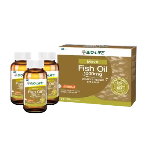 Bio-Life Maxx Fish Oil 1000mg Capsule 100s x3
