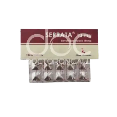 Serrata (Serratiopeptidase) 10mg Tablet 100s