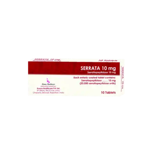 Serrata (Serratiopeptidase) 10mg Tablet 100s