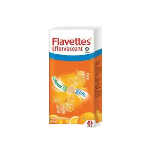 Flavettes Vitamin C + Zinc Effervescent Tablet 30s