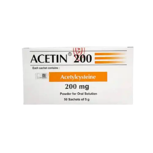 Acetin (Acetylcysteine) Sachet 5g 50s