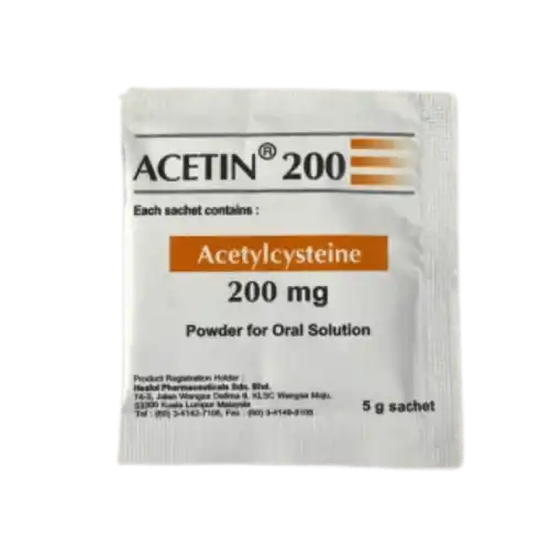 Acetin (Acetylcysteine) Sachet 5g 50s