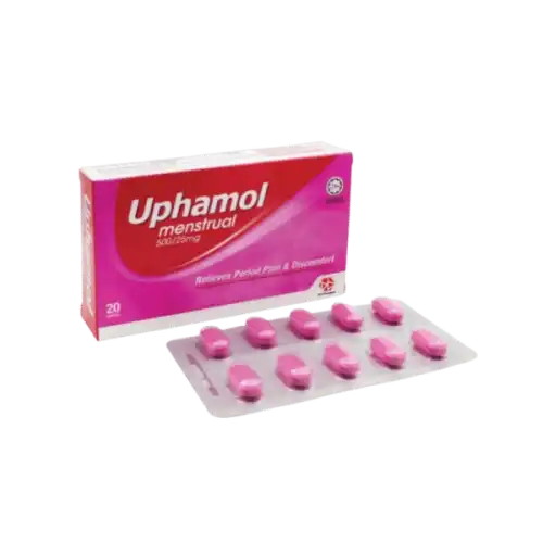 Uphamol (Paracetamol/Acetaminophen) Menstrual Tablet 20s