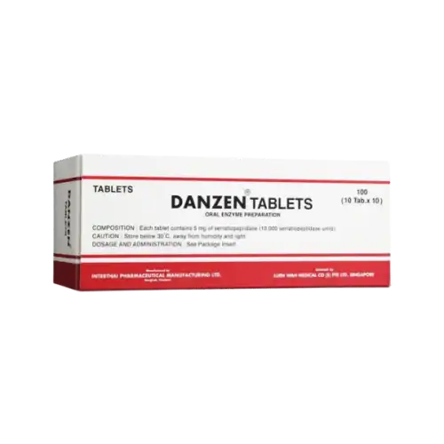 Danzen (Serratiopeptidase) 5mg Tablet 10s (Strip)