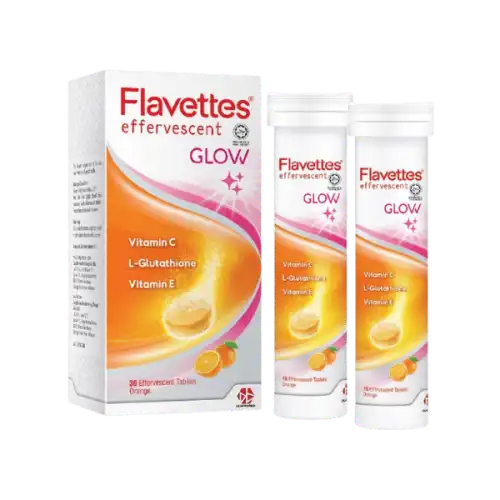 Flavettes Glow Effervescent Tablet 15s x2