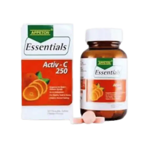 Appeton Essentials Activ-C Vitamin C 250mg Chewable Tablet (60s) Orange