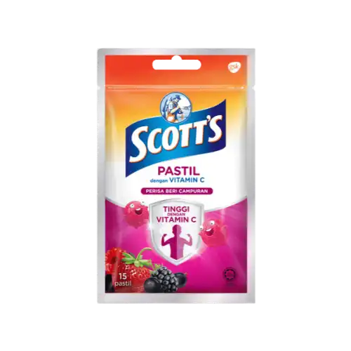 Scott's Vitamin C Pastille 15s Mixed Berries