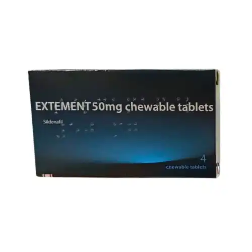 Extement (Sildenafil) 50mg Chewable Tablet (Minty) 4s