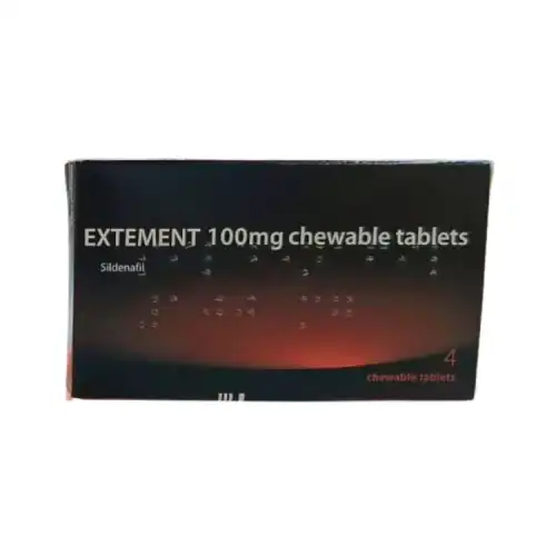 Extement (Sildenafil) 100mg Chewable Tablet (Minty) 4s