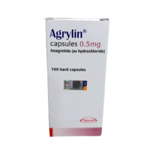 Agrylin (Anagrelide) 500mcg Capsule 100s