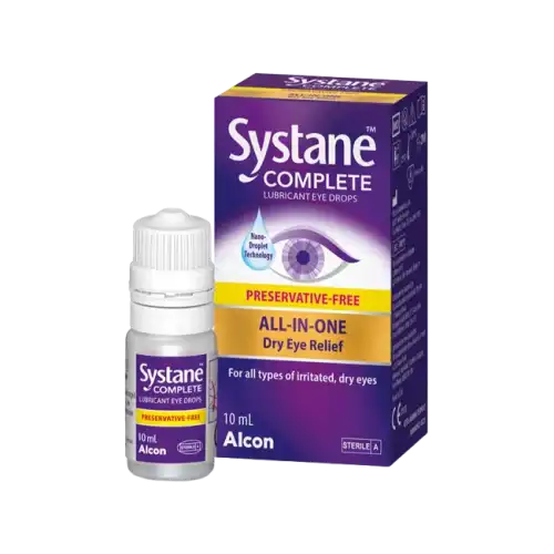 Alcon Systane Complete Lubricant Eye Drops (Preservative Free) 10ml