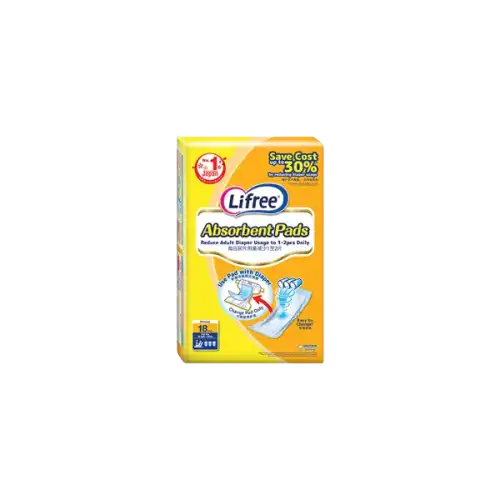 LiFree Absorbent Pads 18s (M)