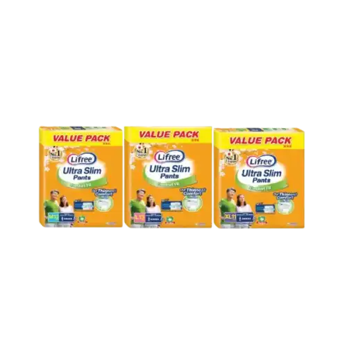 LiFree Ultra Slim Pants Adult Diaper (Jumbo Pack) 13s (M)