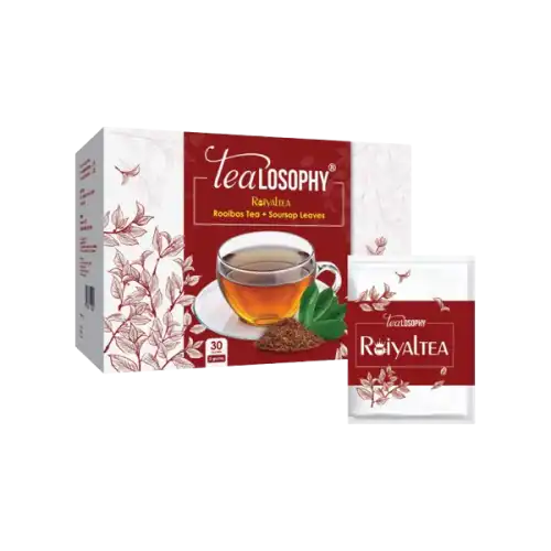 Tealosophy Roiyaltea Rooibos Tea With Soursop Leaves Powder 30s