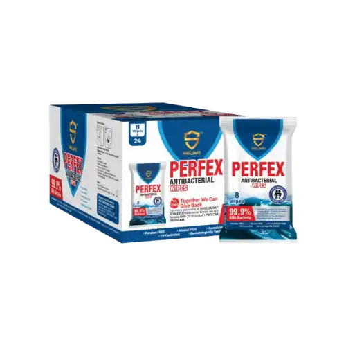 Shieldmax Perfex Antibacterial Wipes 8s
