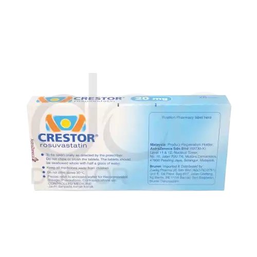 Crestor (Rosuvastatin) 20mg Tablet 28s