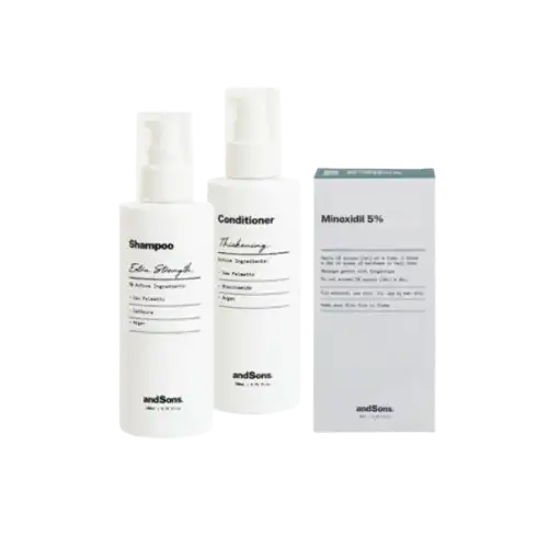 Jewim Anti Hair Loss Non-Prescription Kit (Shampoo + Conditioner + Minoxidil 5%) 1set